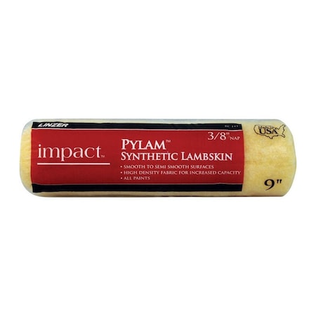 Linzer Linzer Impact Pylam Synthetic Lambskin 9 in. W X 3/8 in. Regular Paint Roller Cover 1 pk RC143